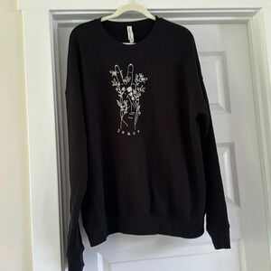 Super soft peace sweatshirt